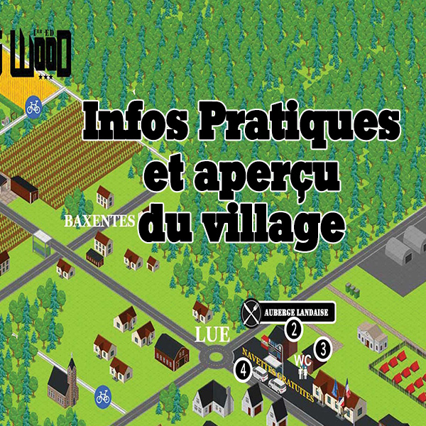 Infos pratiques - le festival et le village de Lue